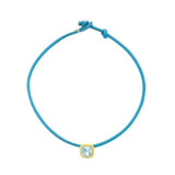 Geometric Heart Square Micro Pave CZ Leather Necklace Women