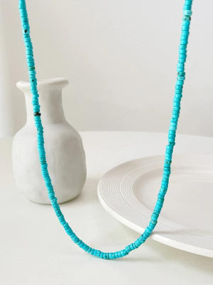 Peri'sBox Multicolor Stone Beads Choker Necklace Stainless Steel Crystal Boho