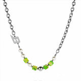 Punk Hip-hop Rhinestone Pendant Pearl Necklace for Men