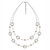 Charm Two Layer Necklace European American Jewelry Big Cable Linking