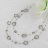 Charm Two Layer Necklace European American Jewelry Big Cable Linking