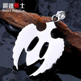 Steel Soldier Stainless Steel Wing Cross Stone Pendant Vintage Jewelry