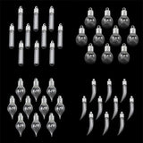 10PCS 6mm Silver Cap Glass Vial Pendant Rice Bottle Necklace Findings