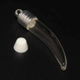 10PCS 6mm Silver Cap Glass Vial Pendant Rice Bottle Necklace Findings
