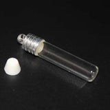 10PCS 6mm Silver Cap Glass Vial Pendant Rice Bottle Necklace Findings