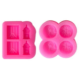 Flag Frog Round Stud Earrings Silicone Mold for Resin Casting