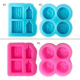 Flag Frog Round Stud Earrings Silicone Mold for Resin Casting