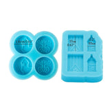 Flag Frog Round Stud Earrings Silicone Mold for Resin Casting