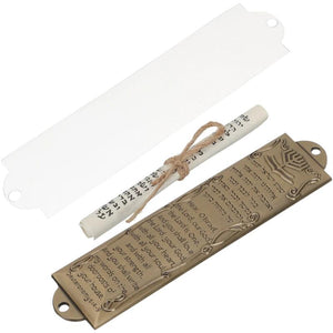 Mezuzah Alloy Decor Case Jewish Metal House Door Religious Scroll Mezuza