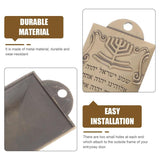 Mezuzah Alloy Decor Case Jewish Metal House Door Religious Scroll Mezuza
