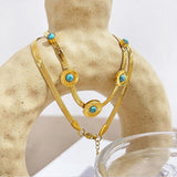 Bohemian Oval Stone Sunburst Necklace for Women Choker Necklaces