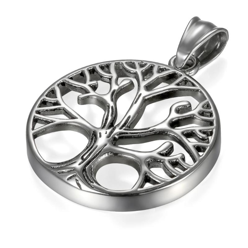 Life Tree Long Pendant Necklace Classic Men Women Jewelry