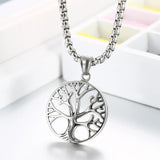 Life Tree Long Pendant Necklace Classic Men Women Jewelry