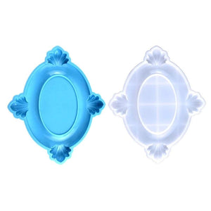 Resin Oval Photo Frame Silicone Mold Table Ornaments 40GB