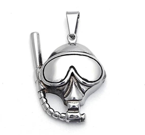 Sea Diver Pendant Necklace Stainless Steel Jewelry