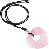 Heart Shape Pendant Necklace Amethyst Pendant Reiki Dragon Blood Stone