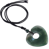Heart Shape Pendant Necklace Amethyst Pendant Reiki Dragon Blood Stone