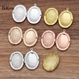BoYuTe Metal Brass Flower Floating Locket Pendant