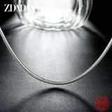 925 Silver 2MM Snake Chain Necklace Men Women Party Gift