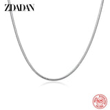 925 Silver 2MM Snake Chain Necklace Men Women Party Gift