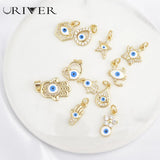 Fatima Hand Necklace Pendant Devil Eye Resin Eyes Pendant Charm