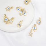 Fatima Hand Necklace Pendant Devil Eye Resin Eyes Pendant Charm