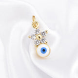 Fatima Hand Necklace Pendant Devil Eye Resin Eyes Pendant Charm