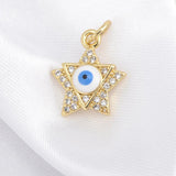 Fatima Hand Necklace Pendant Devil Eye Resin Eyes Pendant Charm