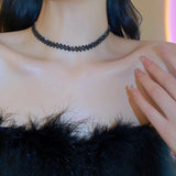 Geometric Crystal Choker Necklace Sparkling Banquet Jewelry