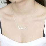 Uini-Tail hot 925 Tibetan silver tree branches plum necklace female