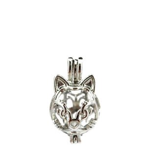10PCS Lucky Cat Pearl Cage Locket Aromatherapy Diffuser Jewelry