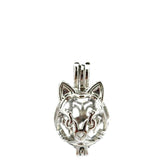 10PCS Lucky Cat Pearl Cage Locket Aromatherapy Diffuser Jewelry