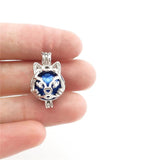 10PCS Lucky Cat Pearl Cage Locket Aromatherapy Diffuser Jewelry