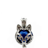 10PCS Lucky Cat Pearl Cage Locket Aromatherapy Diffuser Jewelry