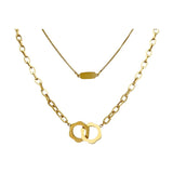 Peri'sBox Flower Pendant Necklace Stainless Steel Collar Necklaces for Women