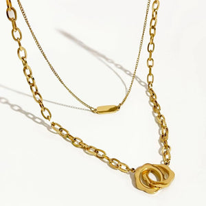 Peri'sBox Flower Pendant Necklace Stainless Steel Collar Necklaces for Women
