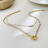 Peri'sBox Flower Pendant Necklace Stainless Steel Collar Necklaces for Women