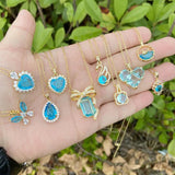 Zircon Geometric Pendant Necklace for Women