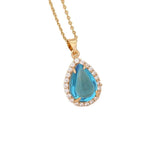 Zircon Geometric Pendant Necklace for Women