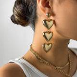 Layers Pendant Necklace Love Heart Choker Clavicle Statement Jewelry