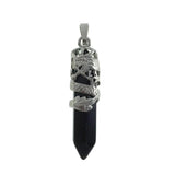 Dragon Pendants Hexagonal Pendulum Gem Stones Jewelry