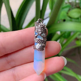 Dragon Pendants Hexagonal Pendulum Gem Stones Jewelry