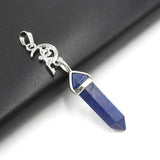 Hexagonal Pointed Amethysts Quartz Pendant Necklace