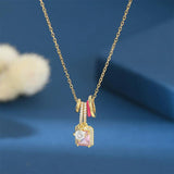 Zircon Geometric Pendant Necklace for Party Jewelry