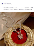 Pearl Crystal Butterfly Pendant Necklace Clavicle Chain Choker