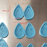 Christmas Drop Earring Mold Resin Silicone Jewelry Tool
