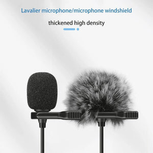 5mm Lapel Mic Furry Windscreen Wind Muff Soft Shield