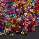 2000 Mixed Bicone Acrylic Tiny Spacers Beads 4x4mm