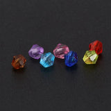 2000 Mixed Bicone Acrylic Tiny Spacers Beads 4x4mm