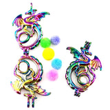 10PCS Dragon Pearl Cage Locket Aromatherapy Diffuser Pendants